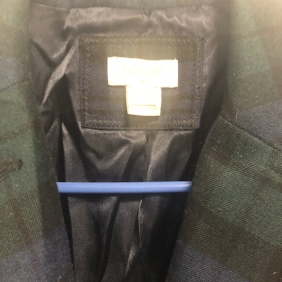 J Crew Plaid Blue Blazer - Picture 2 of 3